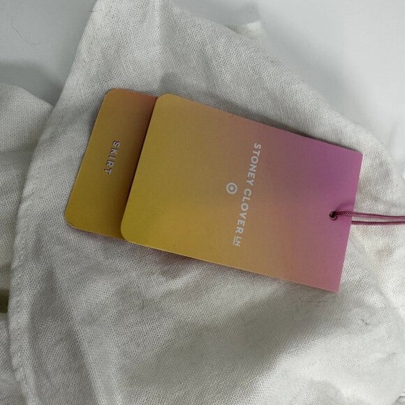 Stoney Clover for Target White Mini Skirt Tiered Size Medium - Picture 4 of 8